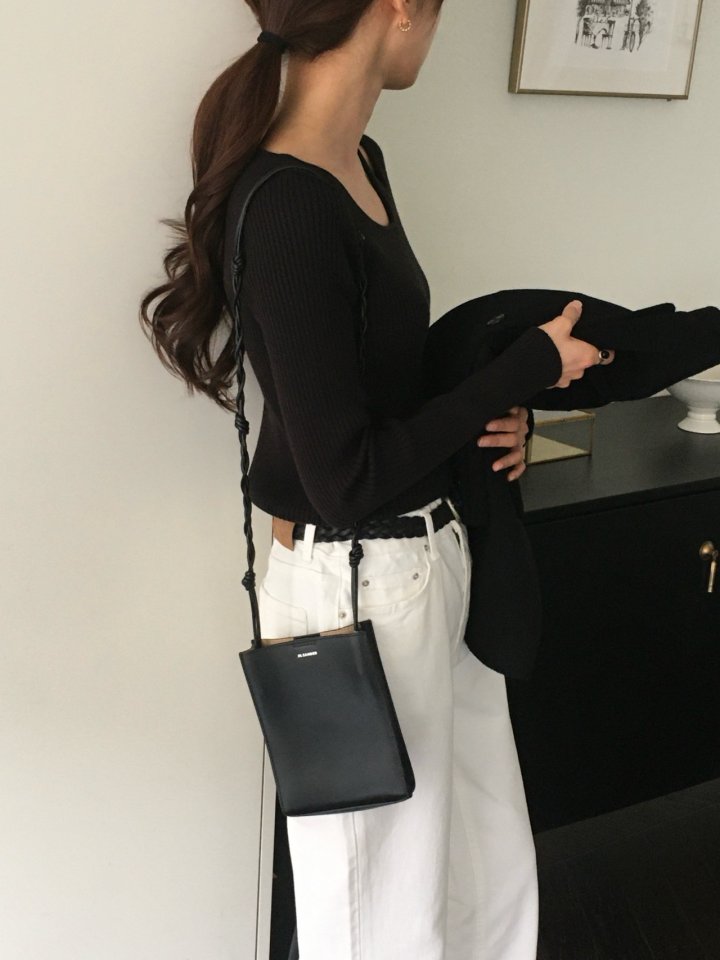 Moani - Korean Women Fashion - #restrostyle - Unbalanced Shoulder Cut-out Knit Top - 10