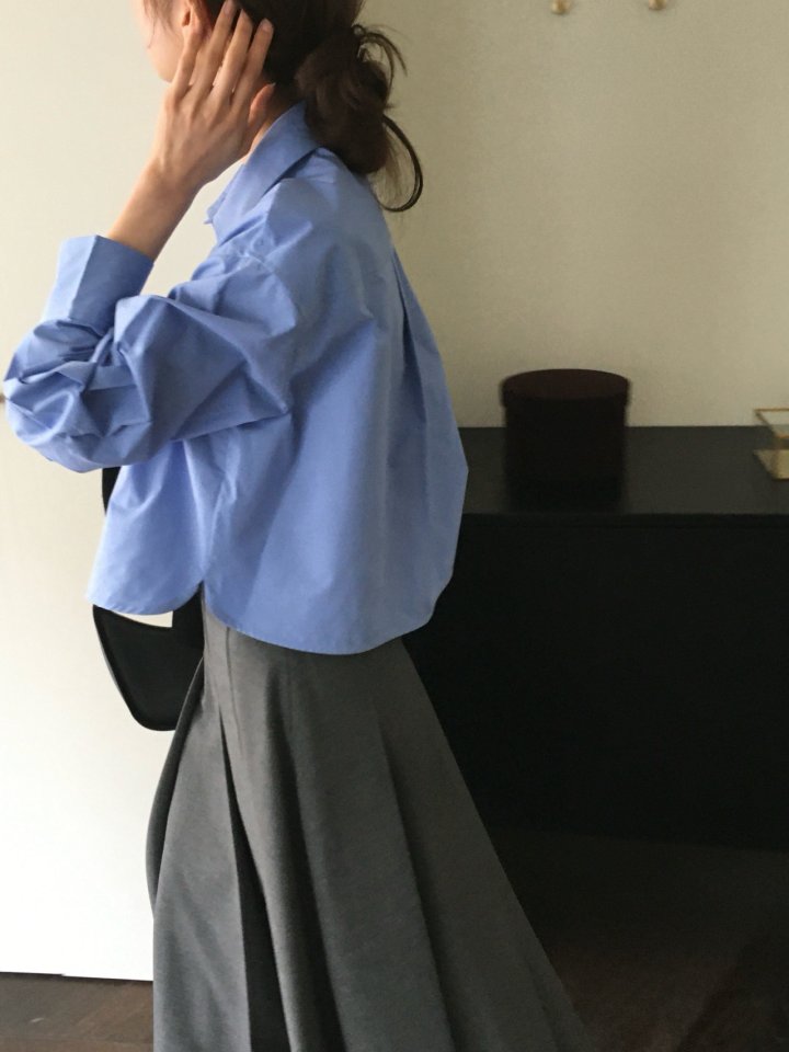 Moani - Korean Women Fashion - #romanticstyle - Crop Pocket Shirt - 3