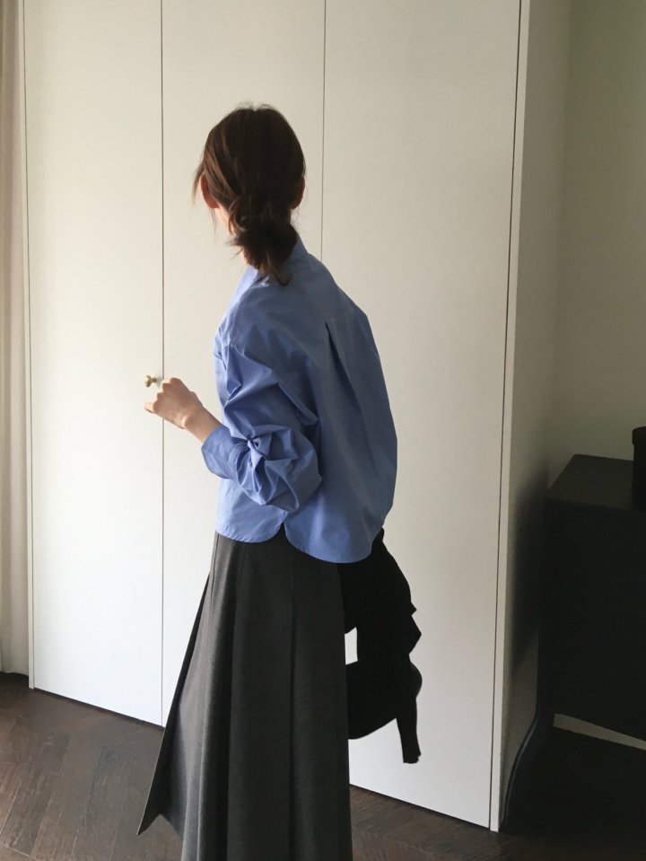 Moani - Korean Women Fashion - #romanticstyle - Crop Pocket Shirt - 4
