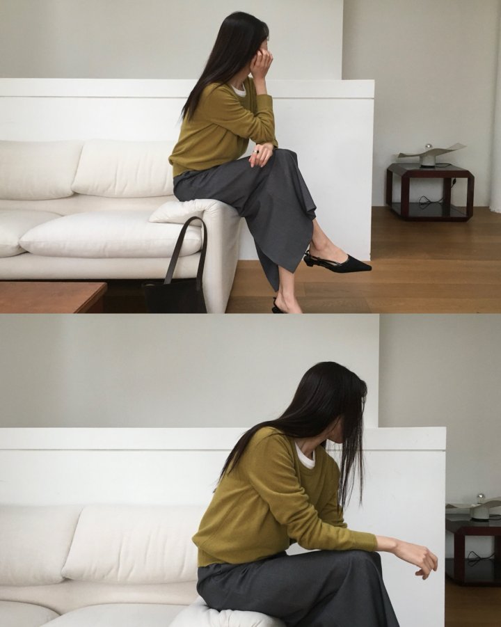 Moani - Korean Women Fashion - #thatsdarling - Wool Cashmere Double Lipped Round Neck Knit Pullover