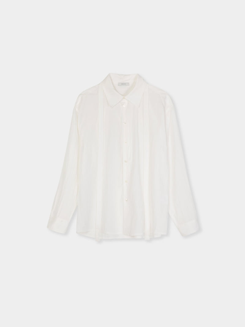 Moani - Korean Women Fashion - #vintageinspired - Misty Over Tie Shirt - 12
