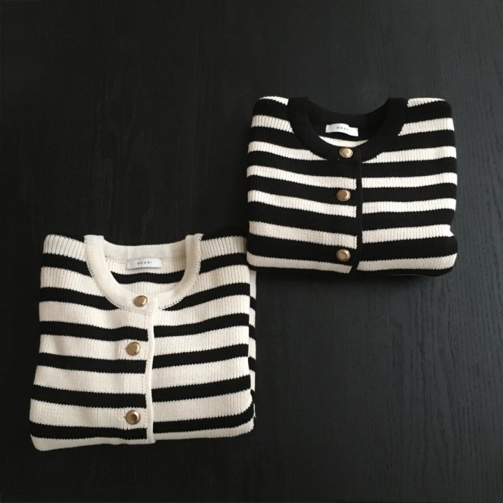 Moani - Korean Women Fashion - #vintageinspired - French Stripe Cardigan - 11