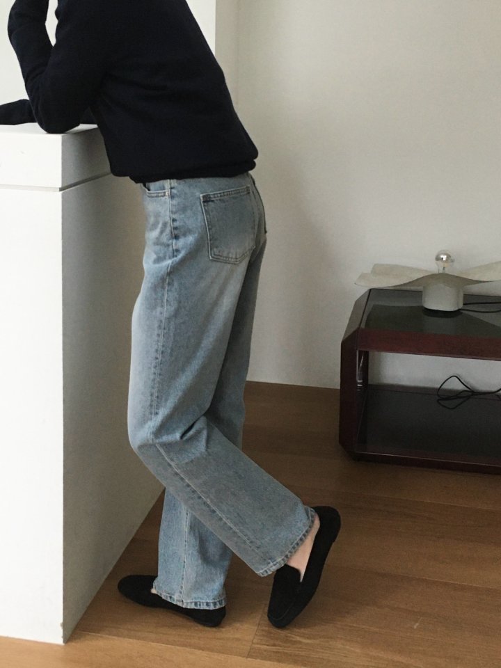 Moani - Korean Women Fashion - #vintageinspired - Till High Slim Denim Pants - 3