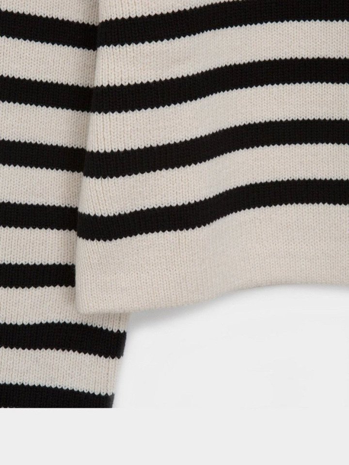 Moani - Korean Women Fashion - #vintagekidsstyle - French Stripe Cardigan - 11