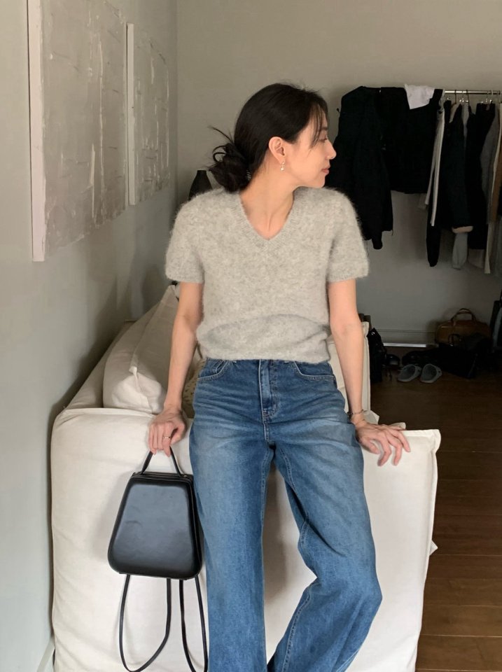 Moani - Korean Women Fashion - #womensfashion - Ayla Roll-up Wide Denim Pants