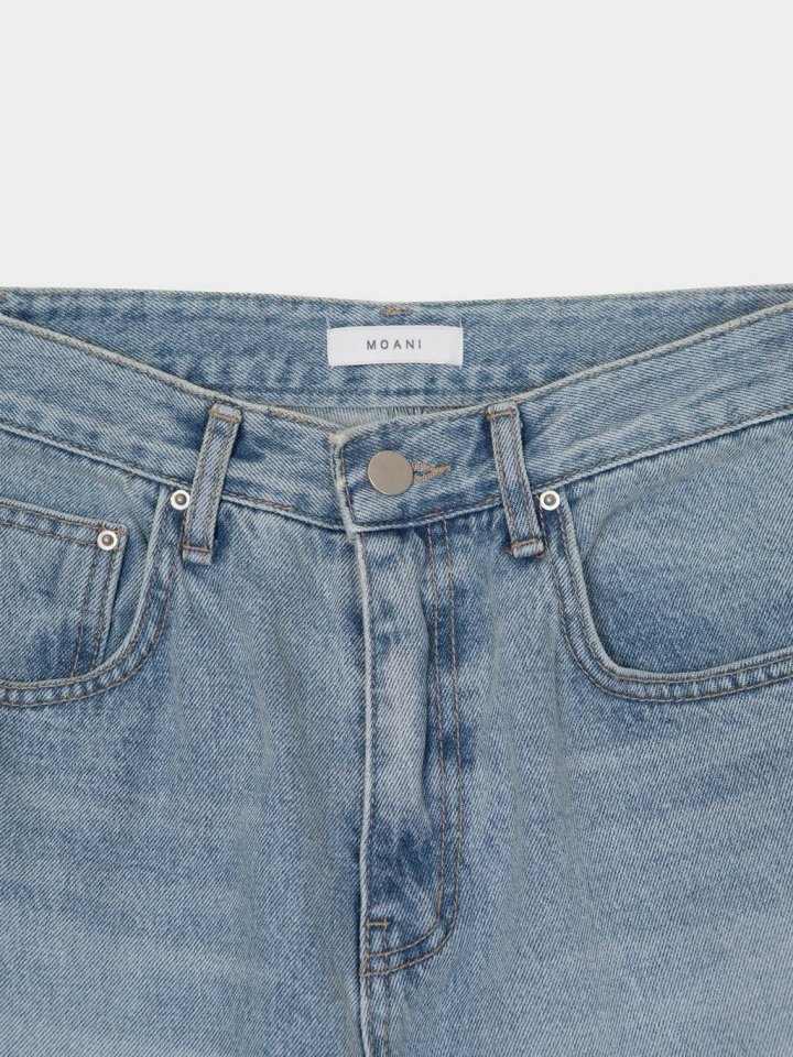 Moani - Korean Women Fashion - #womensfashion - Ayla Roll-up Wide Denim Pants - 10