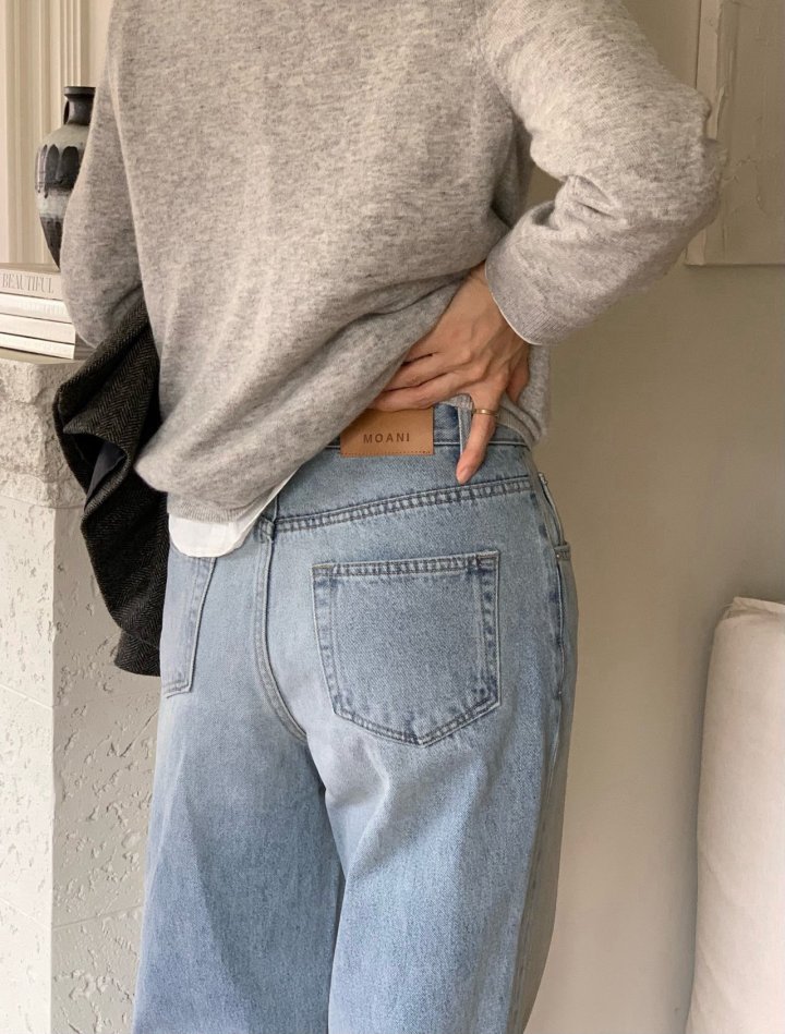 Moani - Korean Women Fashion - #momslook - Ayla Roll-up Wide Denim Pants - 4