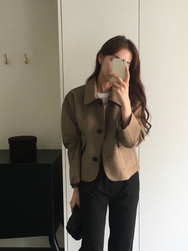 Moani - Korean Women Fashion - #womensfashion - Crop Suede Jacket