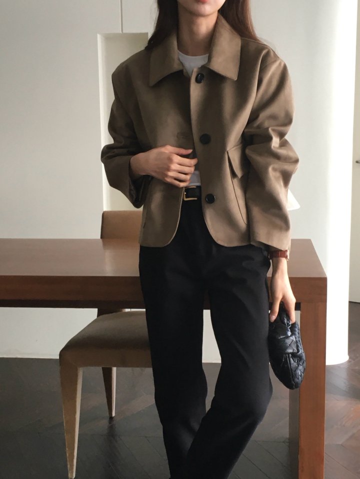 Moani - Korean Women Fashion - #womensfashion - Crop Suede Jacket - 7