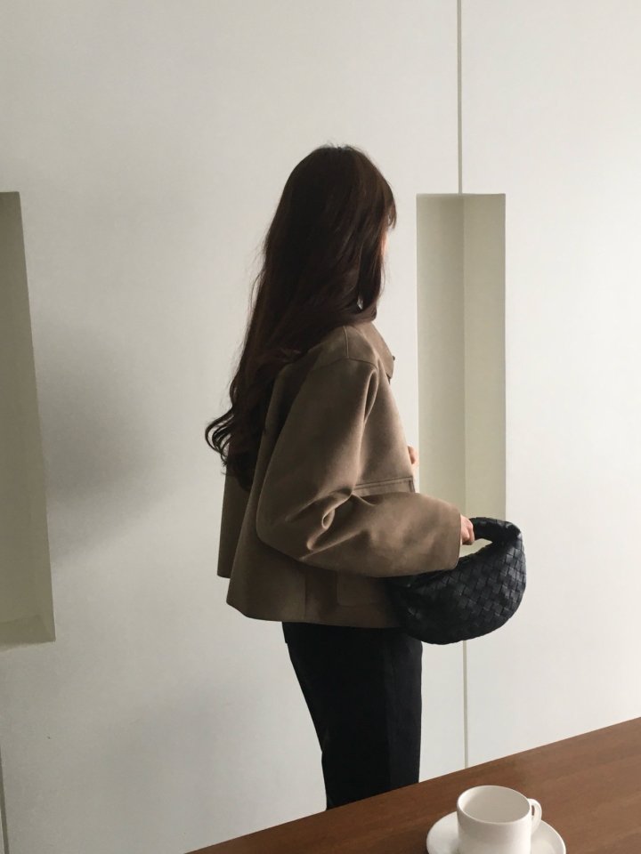 Moani - Korean Women Fashion - #womensfashion - Crop Suede Jacket - 9