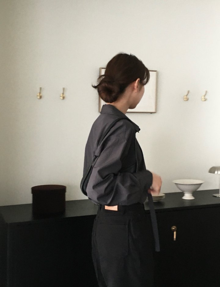 Moani - Korean Women Fashion - #womensfashion - Misty Over Tie Shirt - 3