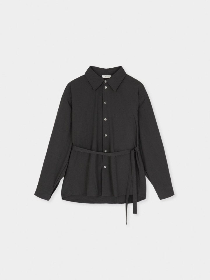 Moani - Korean Women Fashion - #womensfashion - Misty Over Tie Shirt - 9