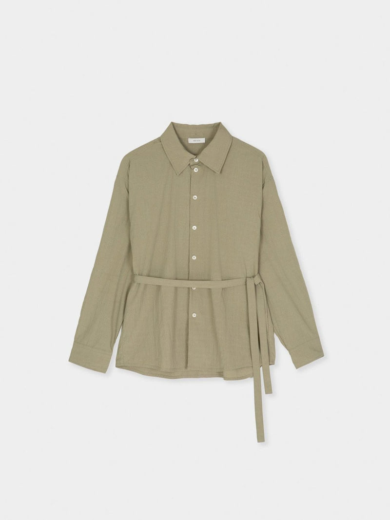 Moani - Korean Women Fashion - #womensfashion - Misty Over Tie Shirt - 12