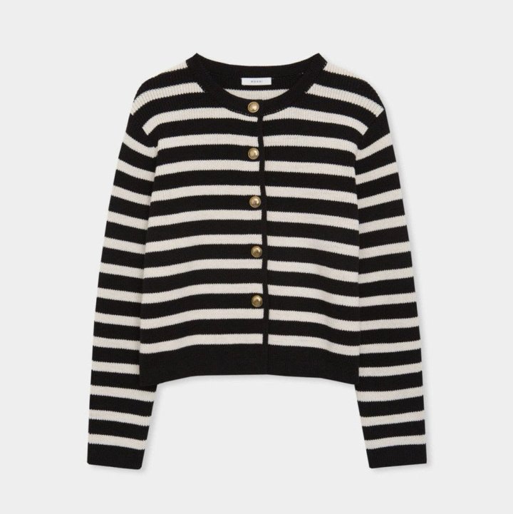 Moani - Korean Women Fashion - #womensfashion - French Stripe Cardigan - 10