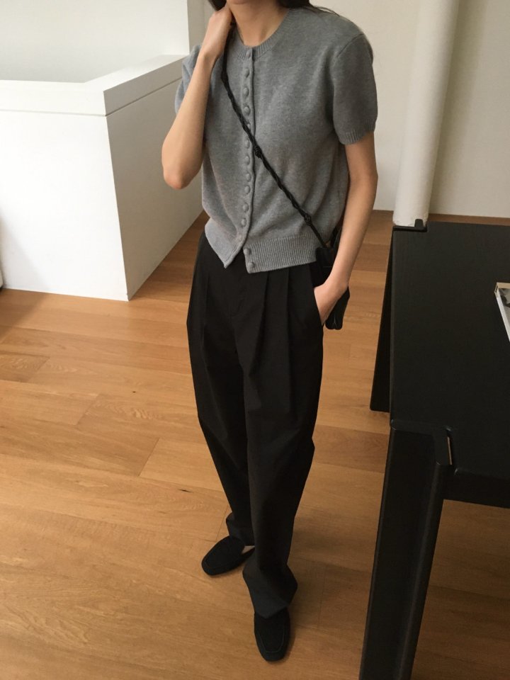 Moani - Korean Women Fashion - #momslook - Pintuck Cotton Wide Pants - 4