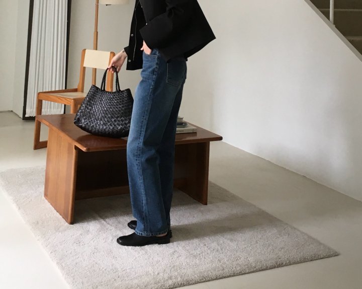 Moani - Korean Women Fashion - #womensfashion - Till High Slim Denim Pants - 3