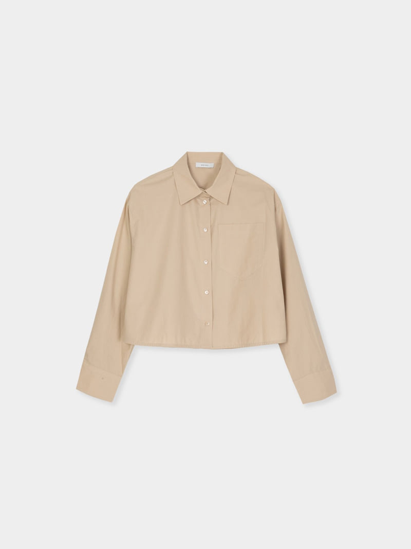 Moani - Korean Women Fashion - #womensfashion - Crop Pocket Shirt - 11