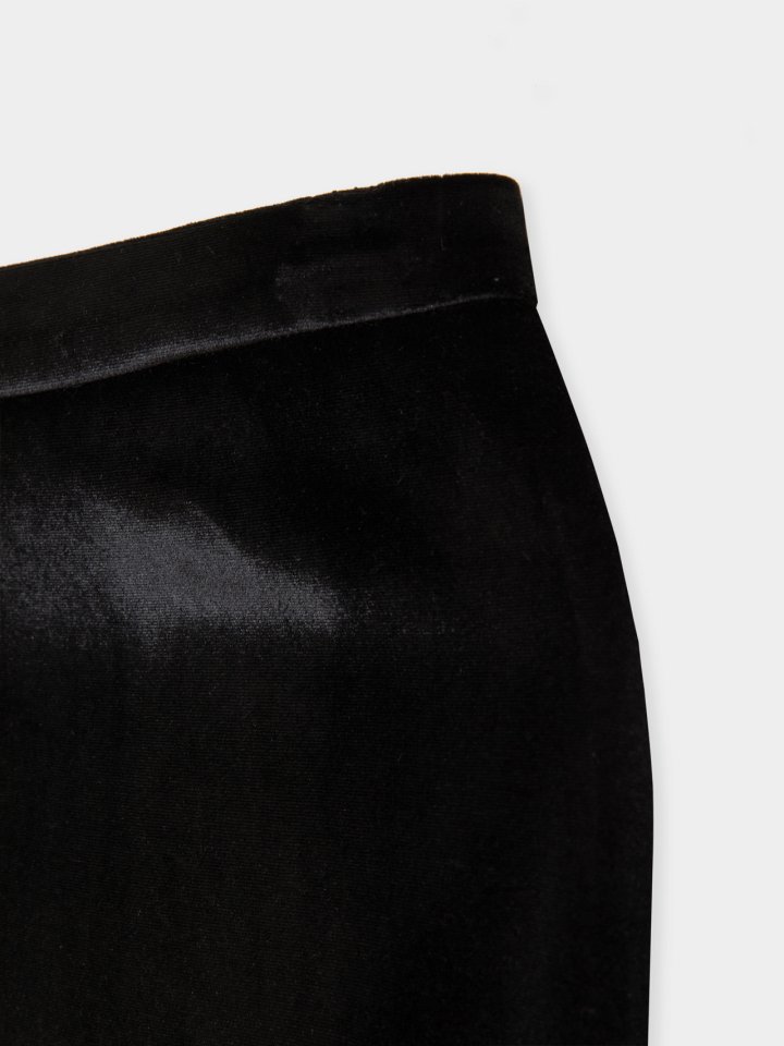 Moani - Korean Women Fashion - #womensfashion - Velvete Back Slit Skirt - 10