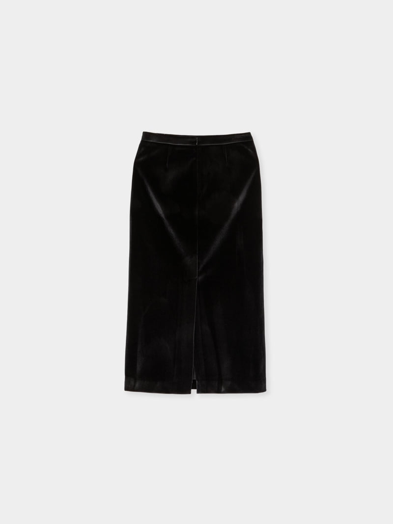 Moani - Korean Women Fashion - #womensfashion - Velvete Back Slit Skirt - 12