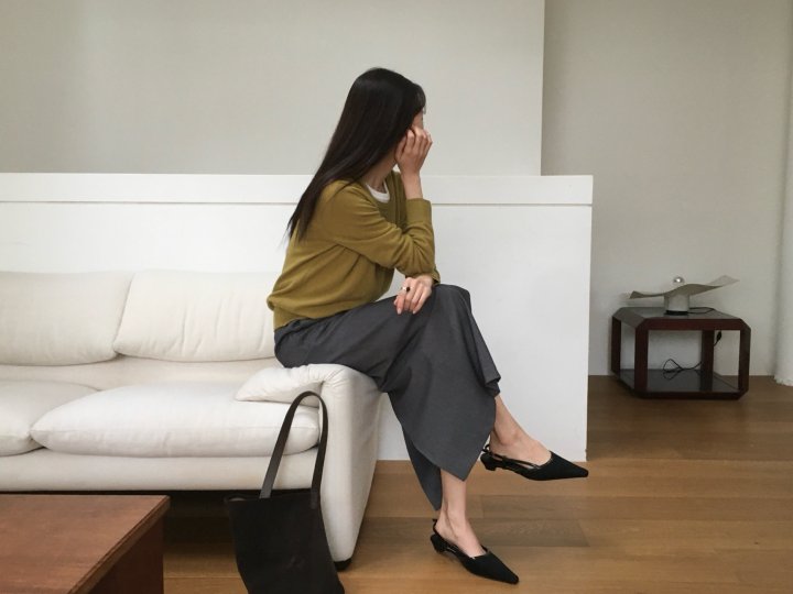 Moani - Korean Women Fashion - #momslook - Wool Cashmere Double Lipped Round Neck Knit Pullover - 4