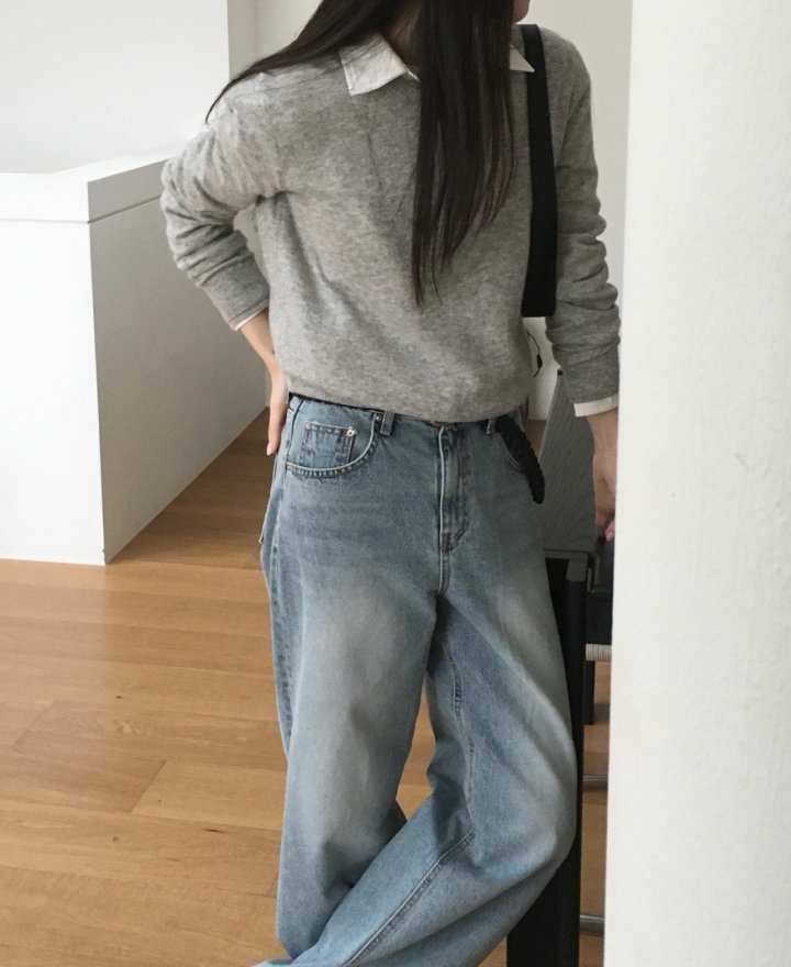 Moani - Korean Women Fashion - #womensfashion - Wool Cashmere Double Lipped Round Neck Knit Pullover - 10