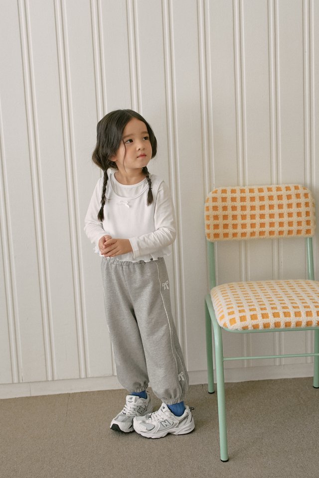 Momo Ann - Korean Children Fashion - #childofig - Ribbon Jogger Pants