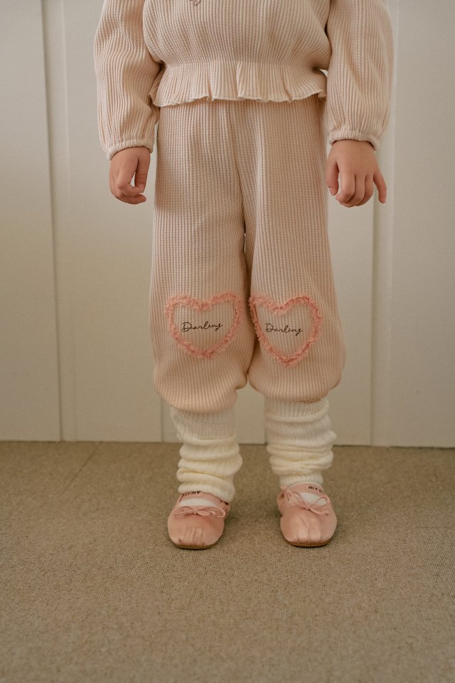 Momo Ann - Korean Children Fashion - #childofig - Waffle Top Bottom Set - 4