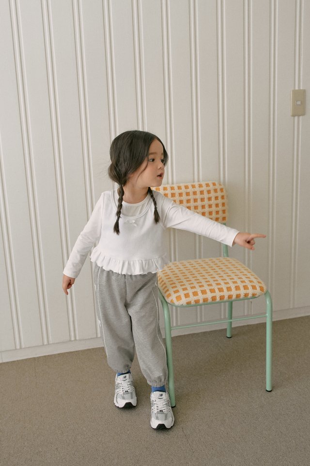 Momo Ann - Korean Children Fashion - #designkidswear - Ribbon Jogger Pants - 4
