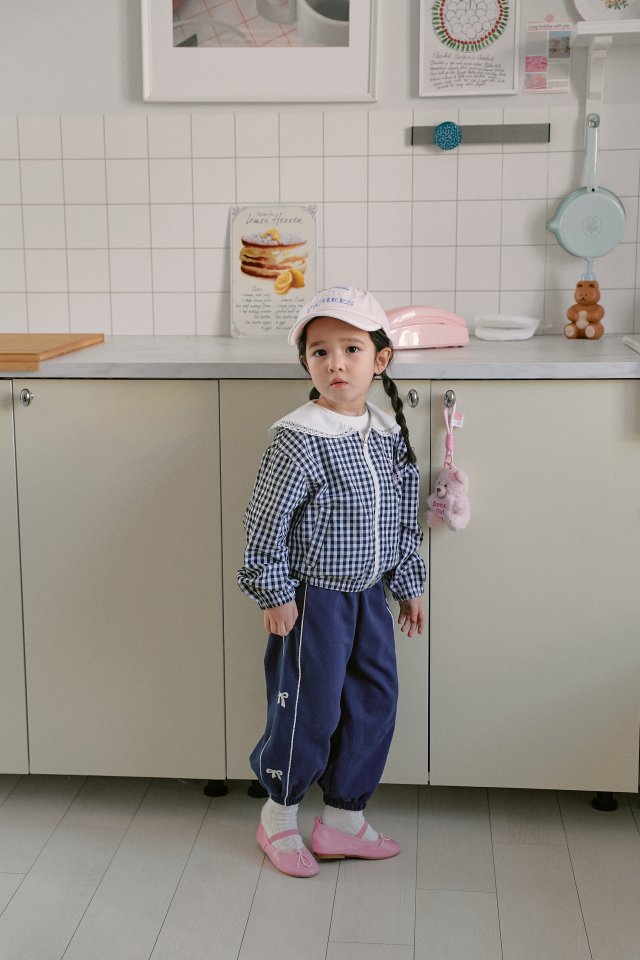 Momo Ann - Korean Children Fashion - #fashionkids - Check Jacket - 10