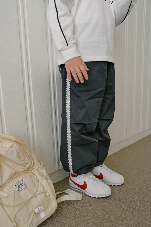 Momo Ann - Korean Children Fashion - #kidsshorts - Cotton String Pants - 7