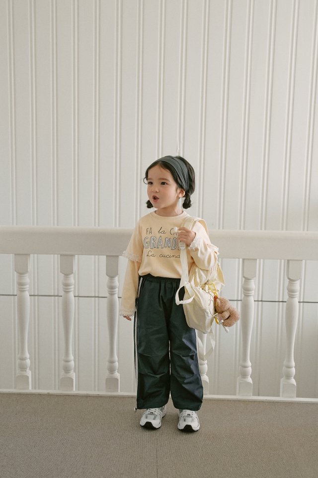 Momo Ann - Korean Children Fashion - #kidsstore - Cotton String Pants - 8