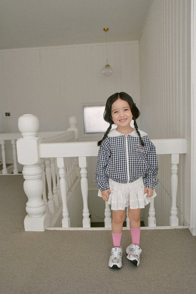 Momo Ann - Korean Children Fashion - #stylishchildhood - Check Jacket - 5