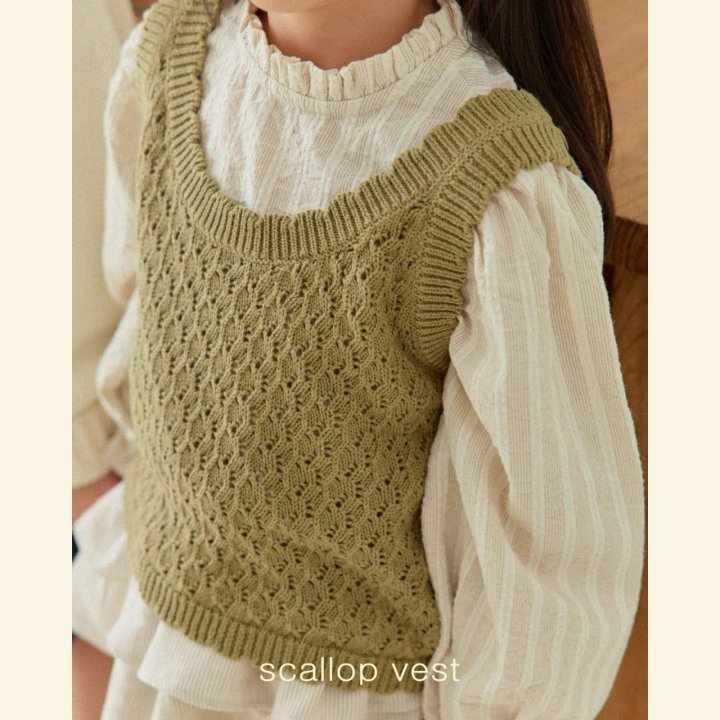 Mon Atelier - Korean Children Fashion - #Kfashion4kids - Scallop Vest