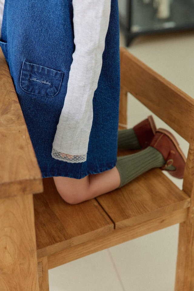 Mon Atelier - Korean Children Fashion - #Kfashion4kids - Mini Denim One-piece - 9