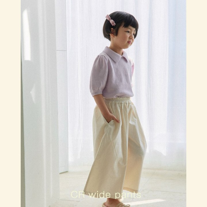 Mon Atelier - Korean Children Fashion - #Kfashion4kids - CR Wide Pants