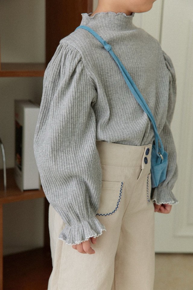 Mon Atelier - Korean Children Fashion - #childofig - Zigzag Pocket Pants - 6