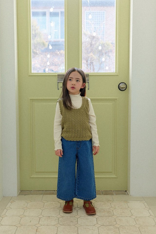 Mon Atelier - Korean Children Fashion - #prettylittlegirls - Drum Denim Pants - 4