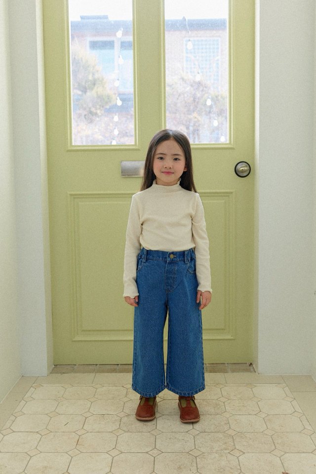 Mon Atelier - Korean Children Fashion - #childofig - Drum Denim Pants - 5