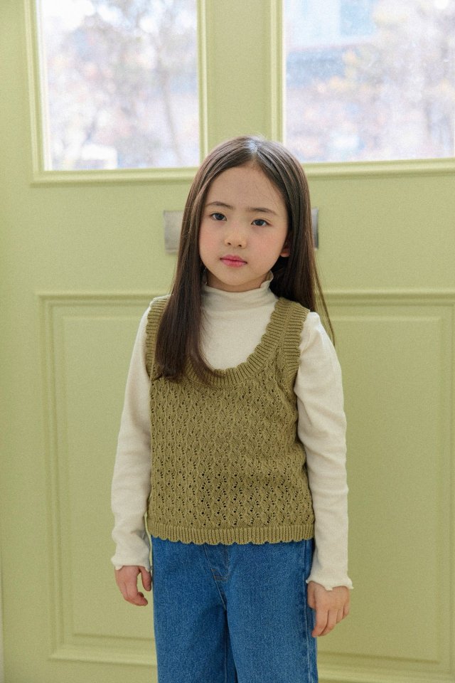 Mon Atelier - Korean Children Fashion - #childrensboutique - Scallop Vest - 10
