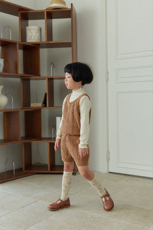Mon Atelier - Korean Children Fashion - #childofig - Cable Jumpsuit - 4