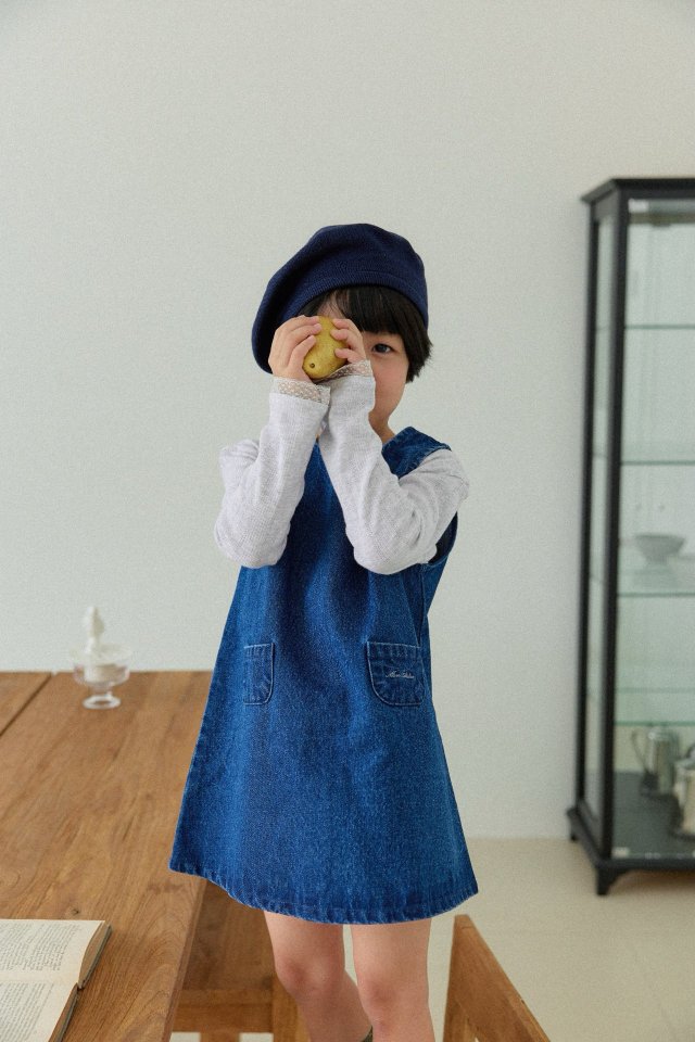 Mon Atelier - Korean Children Fashion - #childrensboutique - Mini Denim One-piece - 2