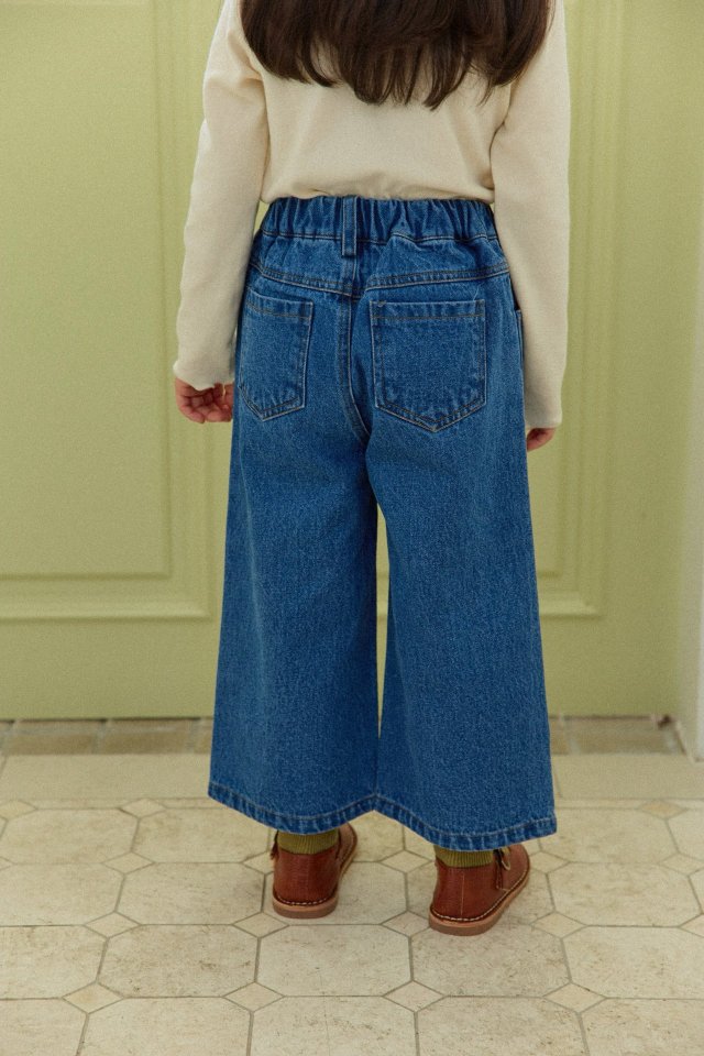 Mon Atelier - Korean Children Fashion - #childrensboutique - Drum Denim Pants - 6