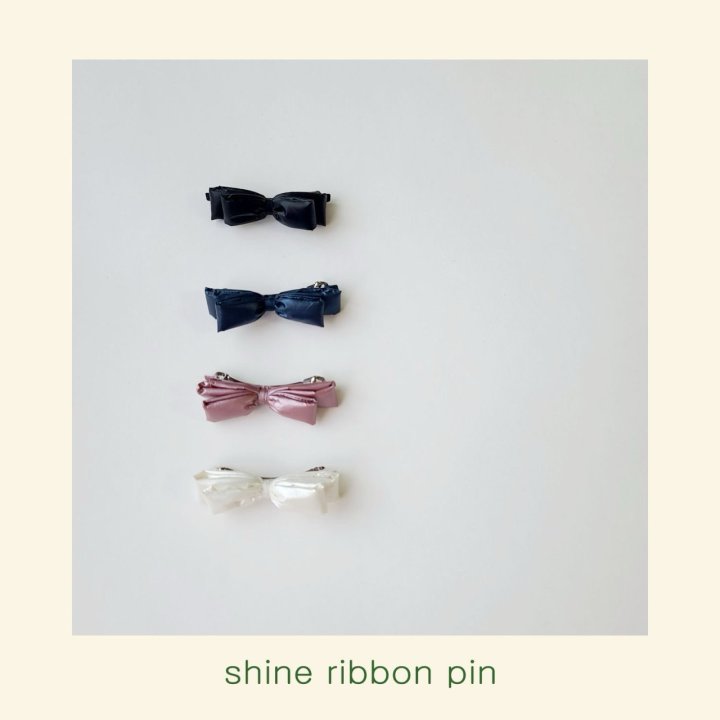 Mon Atelier - Korean Children Fashion - #childrensboutique - Shine Ribbon Pin
