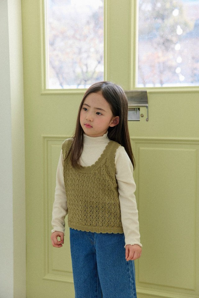 Mon Atelier - Korean Children Fashion - #designkidswear - Scallop Vest - 11