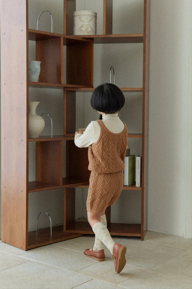 Mon Atelier - Korean Children Fashion - #designkidswear - Cable Jumpsuit - 5