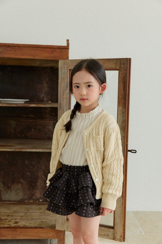 Mon Atelier - Korean Children Fashion - #fashionkids - Cable Cardigan - 8