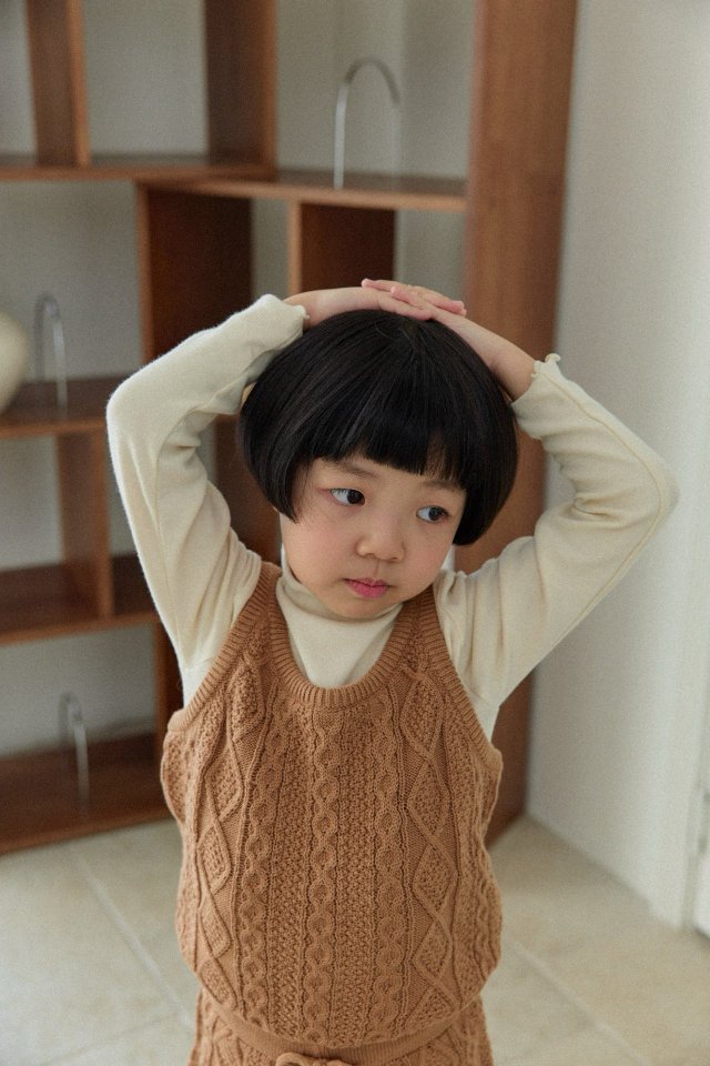 Mon Atelier - Korean Children Fashion - #fashionkids - Cable Jumpsuit - 7