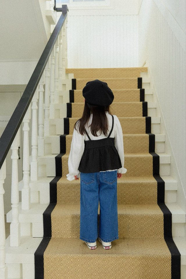 Mon Atelier - Korean Children Fashion - #fashionkids - Drum Denim Pants - 9