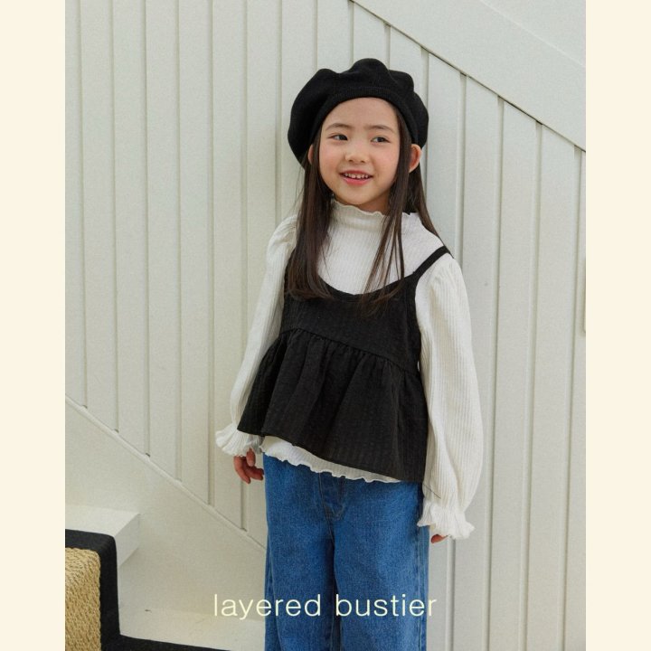 Mon Atelier - Korean Children Fashion - #fashionkids - Layered Bustier