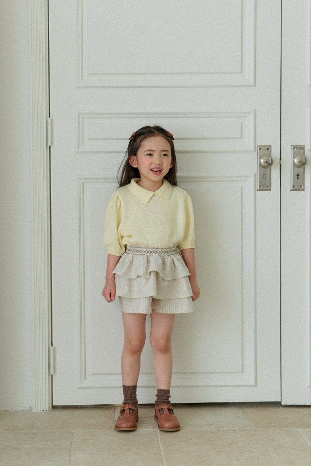 Mon Atelier - Korean Children Fashion - #kidsshorts - Macaron Knit Top - 11